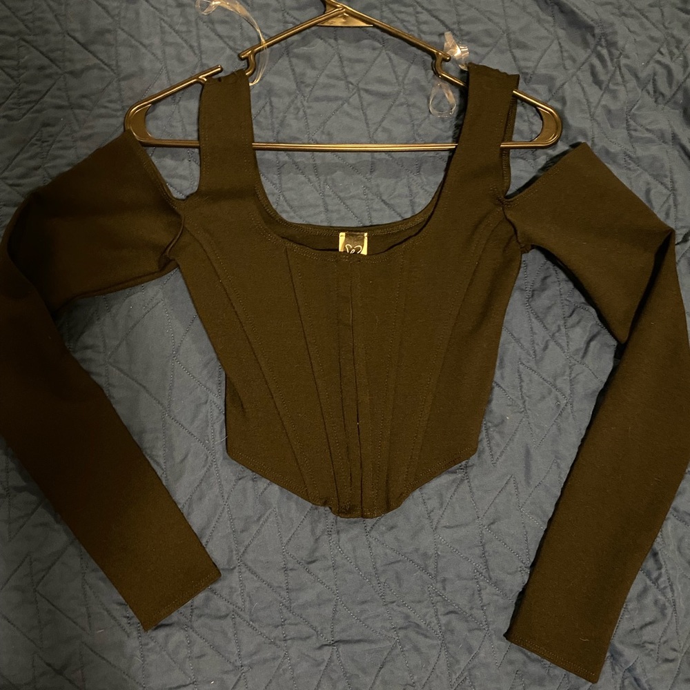 Windsor Black crop top